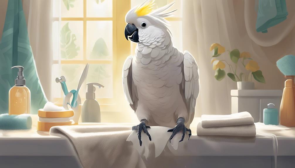 caring for cockatoo feathers