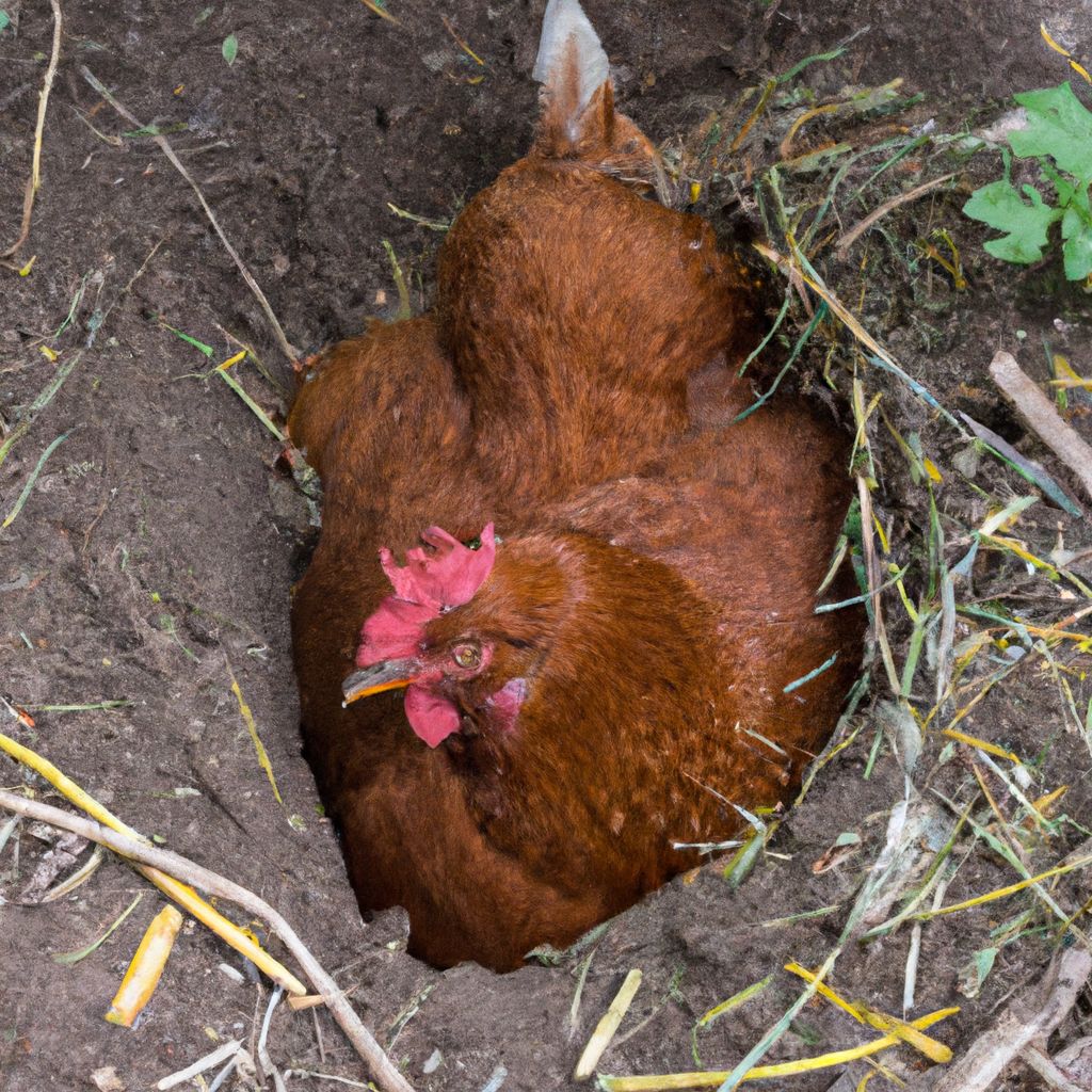 Why Are My Chickens Digging Holes And Laying In Them